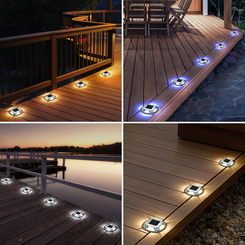 Lumière solaire extérieure avec LED d'alerte à la lumière du jour de 6000K et lumière de pont en aluminium imperméable à l'eau de 110 * 22,5 mm