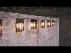 lumières bulble actionnées solaires de mur de jardin