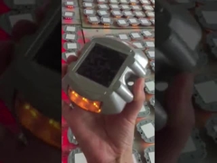 Lumineux régulier solaire de la lumière 12PCS LED de plate-forme d'alliage d'aluminium/clignotant