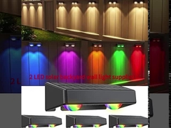 4.5 Heures de charge de la lumière de la clôture solaire pour un éclairage extérieur facile à entretenir